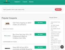 Tablet Screenshot of coupons2day.com